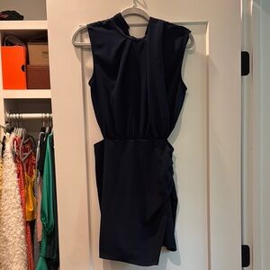 Zara Navy Sheath Mini Halter Romper